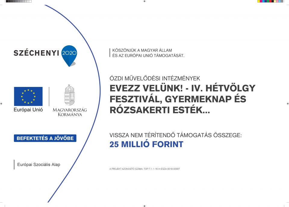 Evezz velünk! IV. Hétvölgy Fesztivál, Gyermeknap és Rózsakerti esték